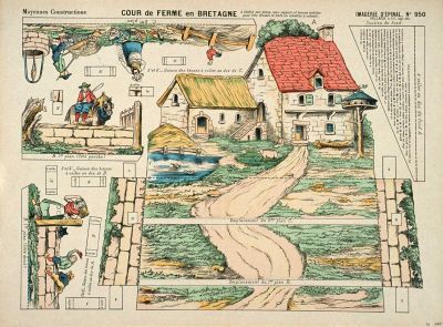 COUR de FERME en BRETAGNE (titre inscrit) : Cliché H. Rouyer