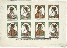 Napoléon Ier [...] Reine de Westphalie. (titre inscrit) ; Portraits en médaillons de Napoléon et Marie-Louise et de trois des frères de l’Empereur avec leur épouse (titre factice)