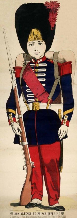 SON ALTESSE LE PRINCE IMPÉRIAL / Sergent au 1er Regt de Grenadiers de la Garde. Né à Paris le 16 Mars 1856. (titre inscrit)