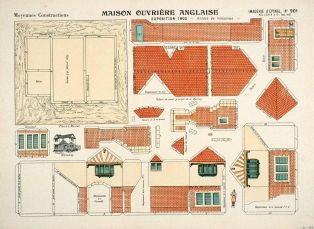 MAISON OUVRIÈRE ANGLAISE / EXPOSITION DE 1900 - Annexe de Vincennes.- (titre inscrit)