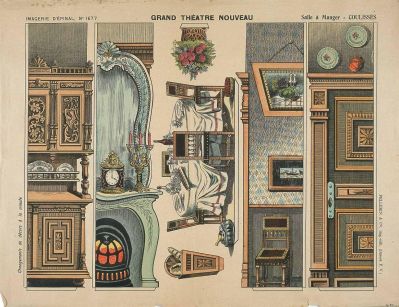 GRAND THÉATRE NOUVEAU Salle à Manger = COULISSES (titre inscrit) : Cliché H. Rouyer