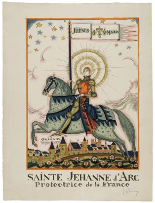 SAINTE JEHANNE d’ARC / Protectrice de la France (titre inscrit) ; © Essy Erfani