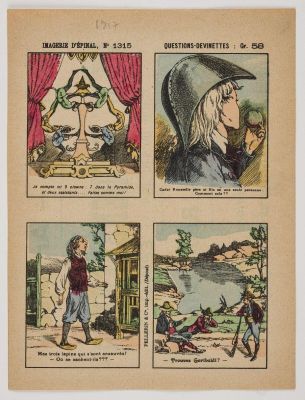 IMAGERIE D’EPINAL, N° 1315 QUESTIONS-DEVINETTES : Gr. 58 (titre inscrit)