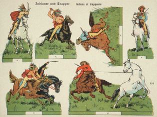 Indianer und Trapper 332 (titre inscrit, all.) ; Indiens et trappeurs (titre factice)