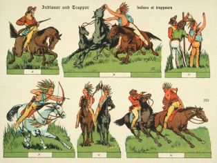 Indianer und Trapper 333 (titre inscrit, all.) ; Indiens et trappeurs (titre factice)