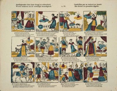 Cendrillon par sa vertu et sa beauté. / Est élevée à la première dignité n. 85. (titre inscrit fr., néerl.) : Cliché H. Rouyer
