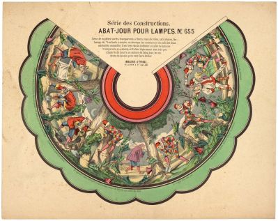 Série des Constructions. / ABAT-JOUR POUR LAMPES. N°. 655 (titre inscrit) : Scan Spinal Images