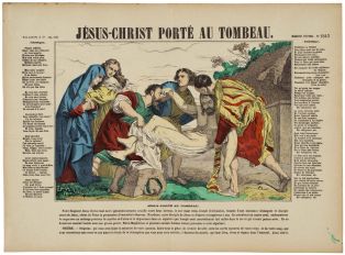 JÉSUS-CHRIST PORTÉ AU TOMBEAU. (titre inscrit) ; © Essy Erfani