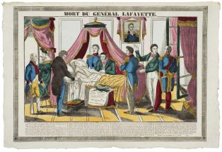 MORT DU GENÉRAL LAFAYETTE. (titre inscrit) ; © Essy Erfani