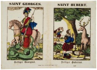 SAINT GEORGES. / SAINT HUBERT. 147 (titre inscrit fr., all.) ; © Essy Erfani