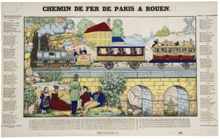 CHEMIN DE FER DE PARIS A ROUEN. 100 (titre inscrit)