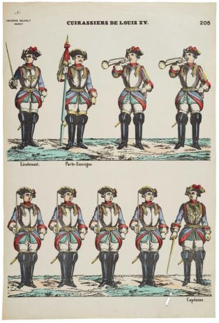 CUIRASSIERS DE LOUIS XV. 205. (titre inscrit) ; © Essy Erfani