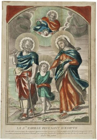 LA STE FAMILLE REVENANT D'EGIPTE (titre inscrit) ; La Sainte Famille ou le Retour d'Égypte (titre factice) ; © H. Rouyer