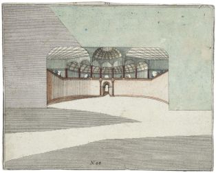 théâtre miniature : fond de scène (titre factice) ; 322. / N 48. (titre inscrit)