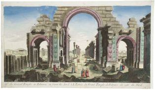 L'Entrée du Grand Temple de Palmire du coté du Nord (titre inscrit, ang., fr.)