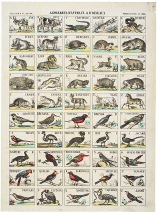 ALPHABETS D'ANIMAUX & D'OISEAUX (titre inscrit)