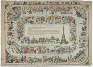 GRAND JEU DU VOYAGE A L'EXPOSITION DE 1889 A PARIS (titre inscrit)