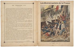 Les gloires navales de la France / Le "Vengeur" (1794). - N°11 (titre inscrit) ; © Essy Erfani