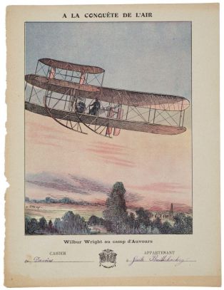 A LA CONQUÊTE DE L'AIR / Wilbur Wright au camp d'Auvours (titre inscrit) ; © Essy Erfani