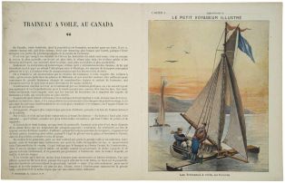 LE PETIT VOYAGEUR ILLUSTRÉ / Les Traineaux à voile, au Canada (titre inscrit) ; © H. Rouyer