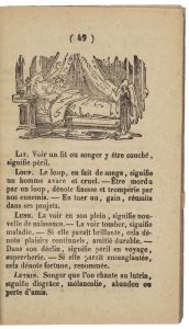 LA CLEF ET L'EXPLICATION / DES SONGES, / RÊVES, / VISIONS, APPARITIONS, / D'APRÈS LES ÉGYPTIENS ET LES PERSES. (titre inscrit) ; © Essy Erfani