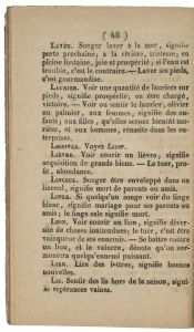 LA CLEF ET L'EXPLICATION / DES SONGES, / RÊVES, / VISIONS, APPARITIONS, / D'APRÈS LES ÉGYPTIENS ET LES PERSES. (titre inscrit) ; © Essy Erfani