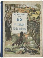 Les Jolis Contes / 80 / IMAGES / ENFANTINES (titre inscrit) ; illustration de la fable Le loup et l'agneau (titre factice)