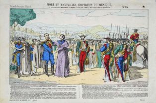 MORT DE MAXIMILIEN, EMPEREUR DU MEXIQUE, / et des généraux MIRAMON et MÉJIA, le 19 juin 1867. - Vue de la ville de Quéretaro. N° 16 (titre inscrit)