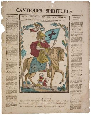 CANTIQUES SPIRITUELS. / SAINT MAURICE ET SES COMPAGNONS, / MARTYRS POUR LA FOI DE JESUS-CHRIST. (titre inscrit)