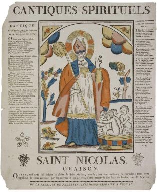 CANTIQUES SPIRITUELS / SAINT NICOLAS. (titre inscrit)