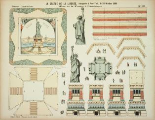 LA STATUE DE LA LIBERTÉ, inaugurée à New-York, le 26 Octobre 1886 / (Don de la France à l'Amérique) N° 160 (titre inscrit)