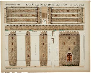 N° 162 LE CHÂTEAU DE LA BASTILLE en 1789. En 4 feuilles - 1re feuille (titre inscrit)