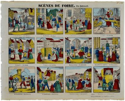 SCÈNES DE FOIRE. / 536 (titre inscrit, fr., all.) : Cliché E. Erfani