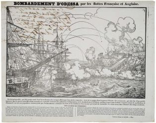 BOMBARDEMENT D'ODESSA par les flottes Française et Anglaise. (titre inscrit)