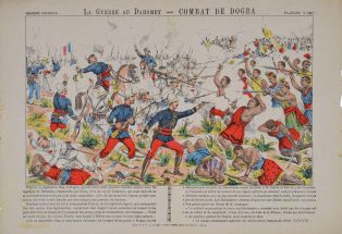 LA GUERRE AU DAHOMEY - COMBAT DE DOGBA (titre inscrit)