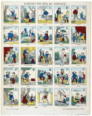 ALPHABET DES JEUX DE L'ENFANCE. / 889 (titre inscrit)