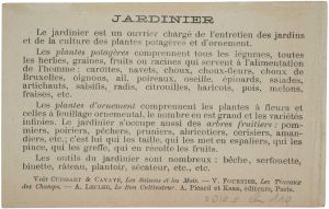 JARDINIER (titre inscrit)