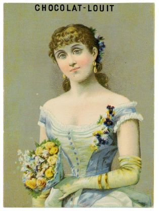 Portrait de femme avec bouquet (titre factice) ; © Essy Erfani