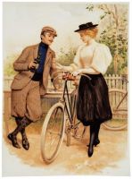 Couple de cyclistes (titre factice)