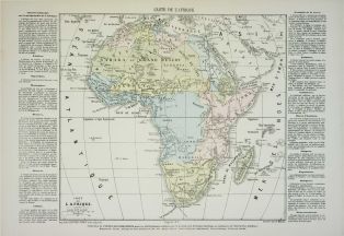 CARTE DE L’AFRIQUE (titre inscrit)