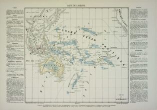 CARTE DE L’OCEANIE. (titre inscrit)