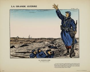 LA GRANDE GUERRE 2e Série - N°47 / LA MARSEILLAISE / Sur le plateau de Craonne (titre inscrit)