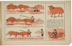 L'ESPRIT DES BÊTES / Par / BENJAMIN RABIER / Le Mouton /et la Chèvre (titre inscrit)