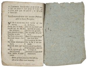 LE VÉRITABLE / ALMANACH / NOUVEAU, / Journalier, Historique et Prophétique. / DE PIERRE LARRIVAY. / Pour l'Année Bissextile 1816. / Avec quelques Anecdotes curieuses. (titre inscrit)