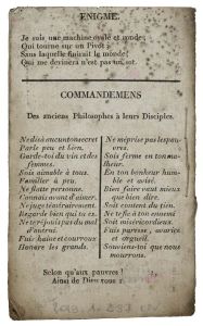LE VÉRITABLE / ALMANACH / NOUVEAU, / JOURNALIER, HISTORIQUE ET / PROPHÉTIQUE / DE PIERRE L'ARRIVAY, / POUR L'ANNÉE BISSEXTILE 1836. / Avec les foires du Languedoc et du Dauphiné. (titre inscrit)