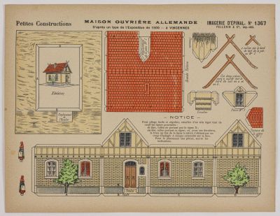 MAISON OUVRIÈRE ALLEMANDE / D'après un type de l'Exposition de 1900 - à VINCENNES (titre inscrit)