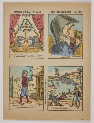 IMAGERIE D’EPINAL, N° 1315 QUESTIONS-DEVINETTES : Gr. 58 (titre inscrit)
