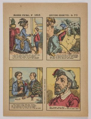 IMAGERIE D'EPINAL, N° 1318 ; QUESTIONS-DEVINETTES : Gr. 70 (titre inscrit)
