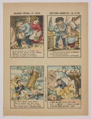 IMAGERIE D’EPINAL, N° 1329 ; QUESTIONS-DEVINETTES : Gr. 116 (titre inscrit)
