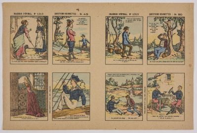 IMAGERIE D'EPINAL, N° 1313 ; QUESTIONS-DEVINETTES : Gr. 49 ; Gr. 50 (titre inscrit)